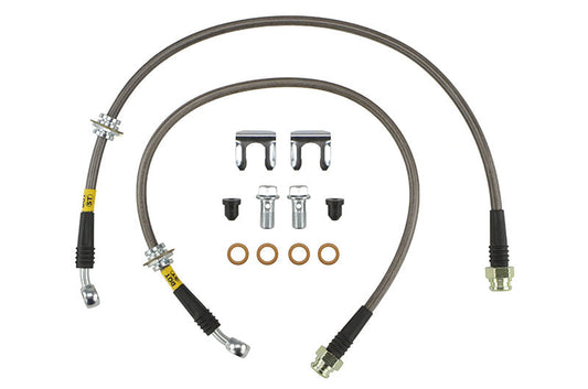 Stoptech Stainless Steel Brake Lines Rear - 2002-2007 Subaru WRX