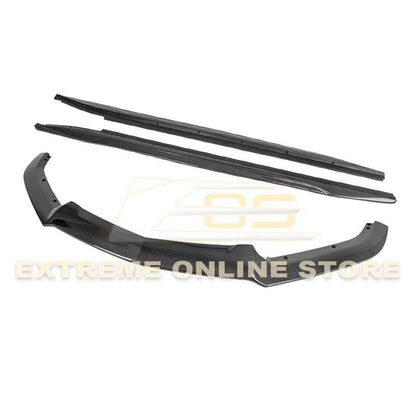 2014-19 Cadillac CTS Carbon Fiber Front Splitter & Side Skirts