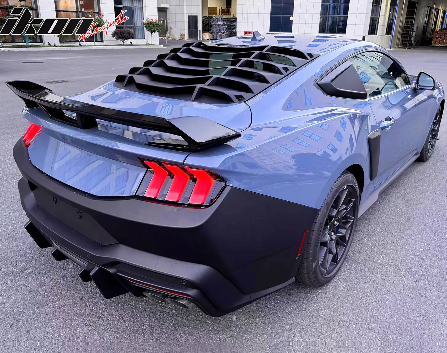 2024+ Ford Mustang Coupe Dark Horse Gloss Black Trunk Spoiler ABS