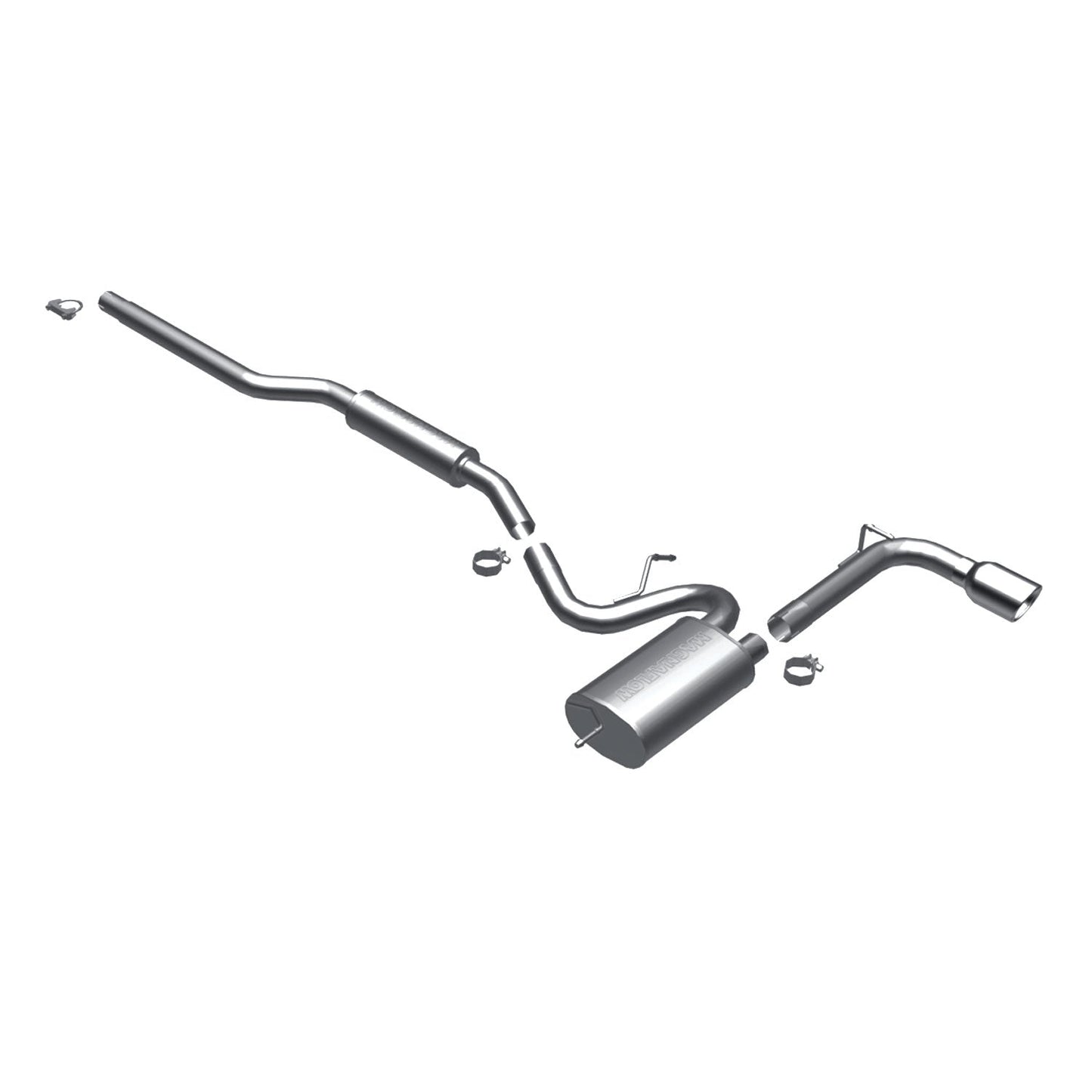 MagnaFlow Street Series Cat Back Exhaust System - 2008-2011 Mitsubishi Lancer ES/DS/GTS