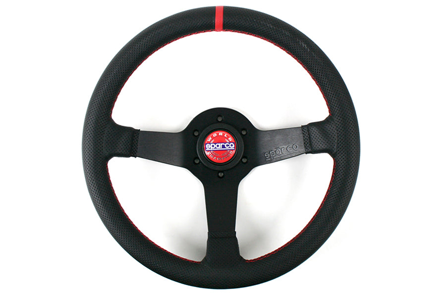 Sparco Champion Limited Edition Steering Wheel Black Leather - Universal