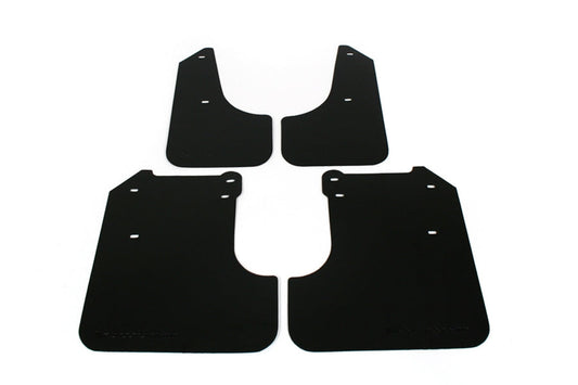 Rally Armor Basic Mud Flaps Black Logo - 2008-2010 Subaru WRX / 2008-2011 Impreza