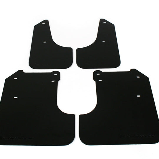 Rally Armor Basic Mud Flaps Black Logo - 2008-2010 Subaru WRX / 2008-2011 Impreza