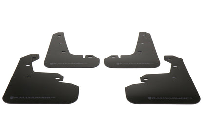 Rally Armor UR Mudflaps Black Urethane Grey Logo - 2017-2024 Subaru Impreza