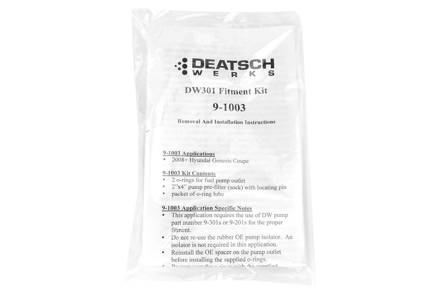 DeatschWerks DW300 Series Fuel Pump w/ Install Kit - 2010-2012 Hyundai Genesis Coupe