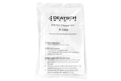 DeatschWerks DW300 Series Fuel Pump w/ Install Kit - 2010-2012 Hyundai Genesis Coupe