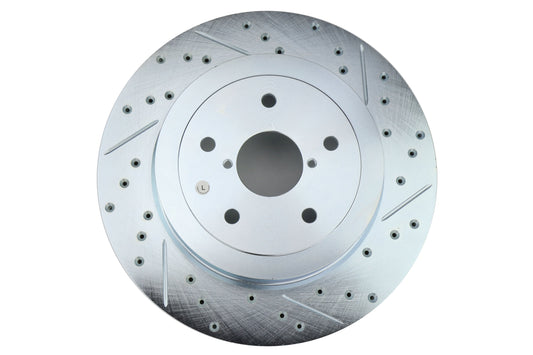 Stoptech C-Tek Sport Drilled and Slotted Rotor Single Rear Left - 2005-2007 Subaru STI