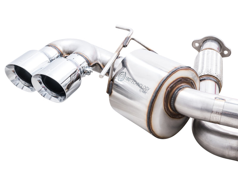 AWE Tuning 2020 Chevrolet Corvette (C8) Touring Edition Exhaust - Quad Chrome Silver Tips