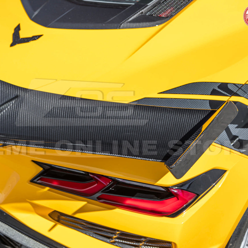 ZR1 Package Corvette C8 Z06 / E-Ray DRY CARBON FIBER Rear Spoiler