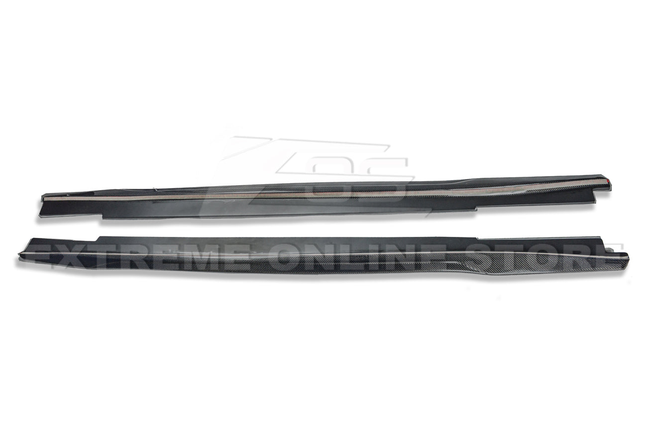 2016-19 Cadillac CTS-V Carbon Fiber Front Splitter Wheel Arch& Side Skirts Rockerst