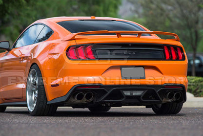 2018-22 Ford Mustang GT500 Rear Bumper Quad Tips Diffuser