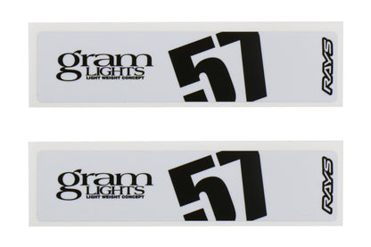 Gram Lights 57DR / 57CR Spoke Sticker (White) - Universal