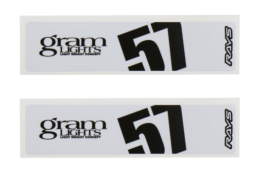 Gram Lights 57DR / 57CR Spoke Sticker (White) - Universal