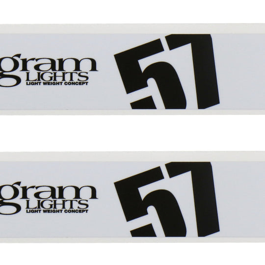 Gram Lights 57DR / 57CR Spoke Sticker (White) - Universal