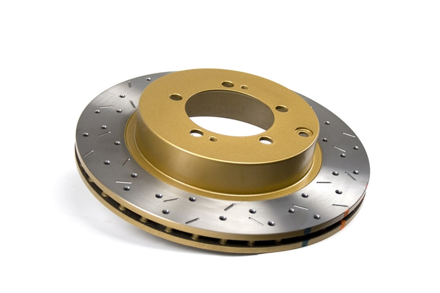 DBA 4000 Series Drilled/Slotted Rotor Pair Rear - 2003-2006 Mitsubishi Evo 8/9