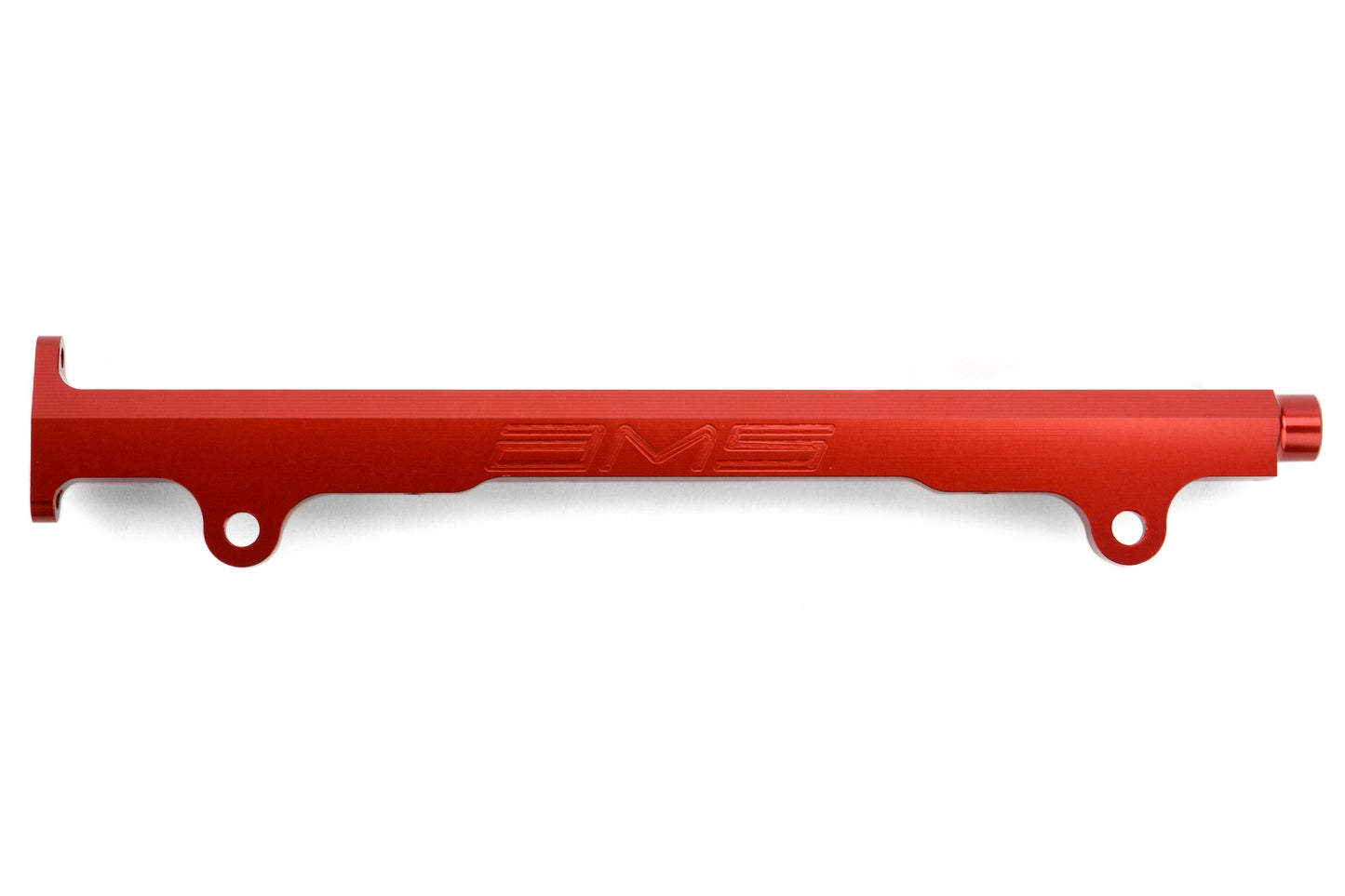 AMS Fuel Rail w/ Pulsation Damper Red - 2008-2015 Mitsubishi Evo X