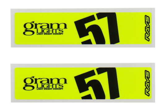 Gram Lights 57DR / 57CR Spoke Sticker Yellow - Universal