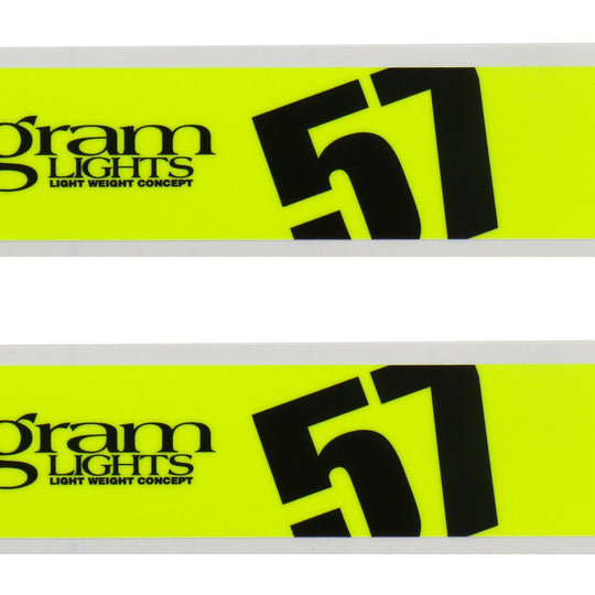 Gram Lights 57DR / 57CR Spoke Sticker Yellow - Universal