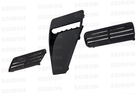 Seibon Carbon Fiber OE Style Hood Scoop - 2008-2015 Mitsubishi Evo X