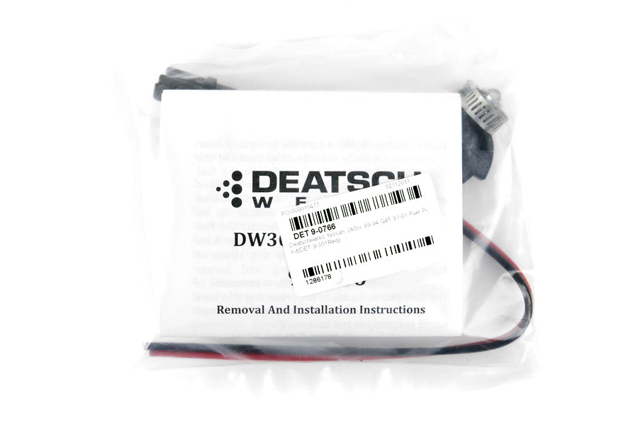 DeatschWerks DW300 Series Fuel Pump w/ Install Kit - Nissan Models (inc. 1989-1994 240SX)