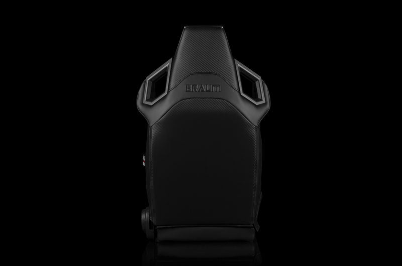 Braum Alpha X Series Sport Seats - Red Polo Fabric (Black Stitching)  Pair - Universal
