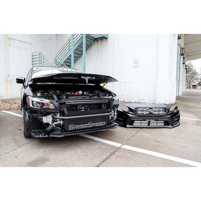 GrimmSpeed Front Mount Intercooler Kit Black Core w/ Black Piping - 2015-2021 Subaru WRX / STI