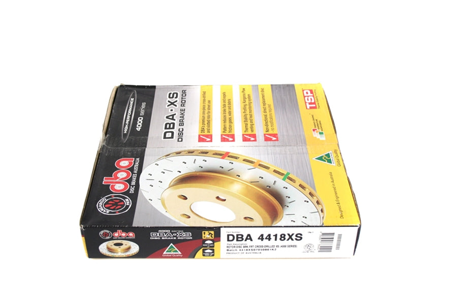 DBA 4000 Series Drilled/Slotted Rotor Single Front - 2003-2006 Mitsubishi Evo 8/9