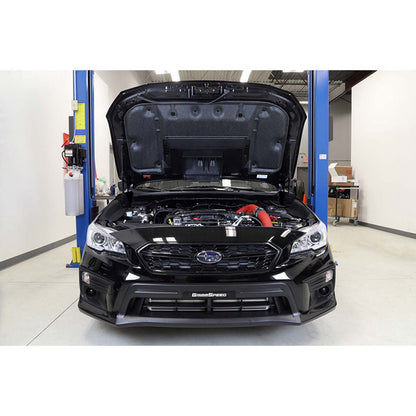 GrimmSpeed Front Mount Intercooler Kit Silver Core w/ Red Piping - 2015-2021 Subaru WRX
