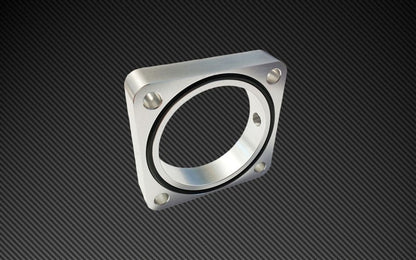 Torque Solution 19mm Throttle Body Spacer Silver - 2013-2021 Scion FR-S / Subaru BRZ / Toyota 86