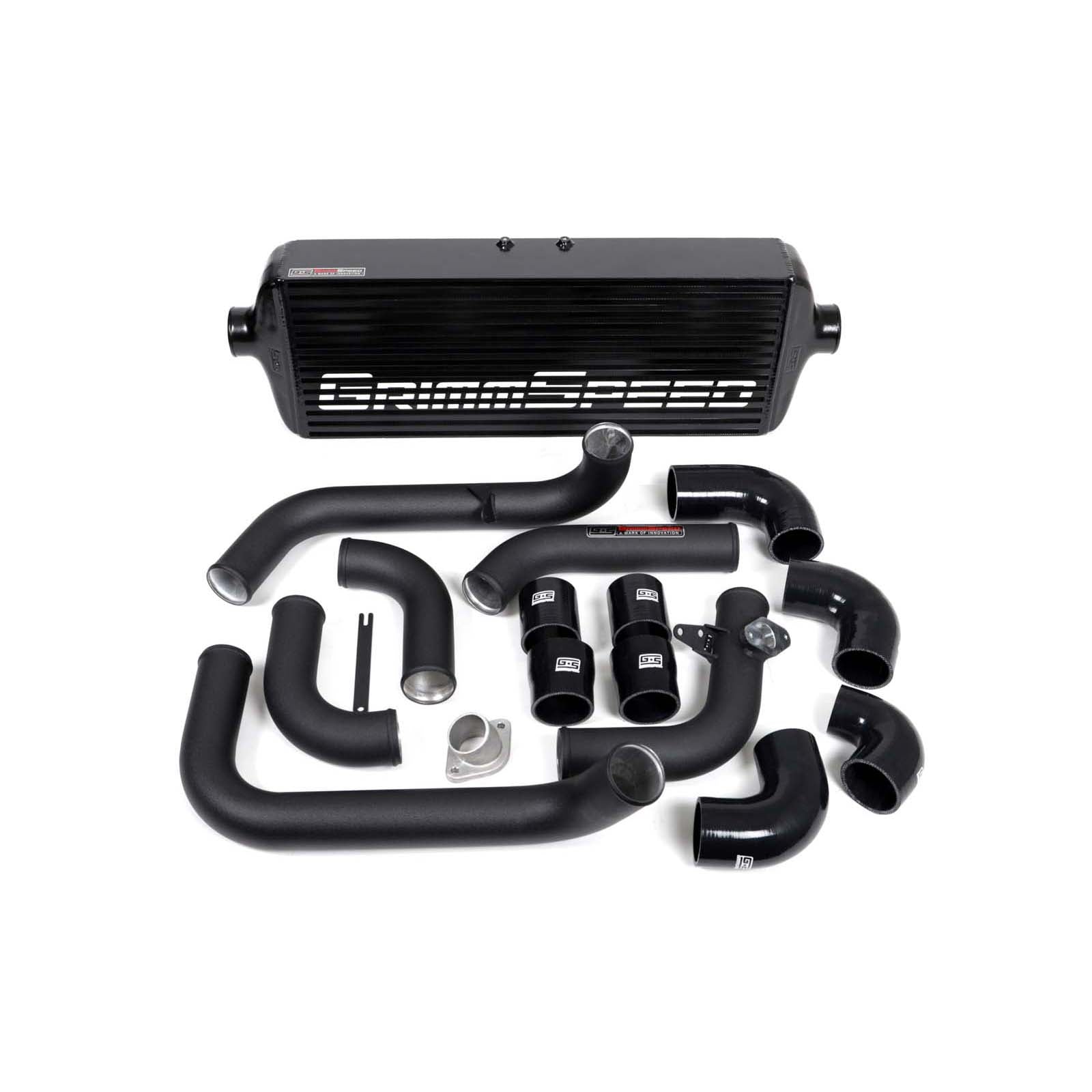 Grimmspeed Front Mount Intercooler Kit Black Core w/ Black Piping - 2008-2014 Subaru WRX / STI