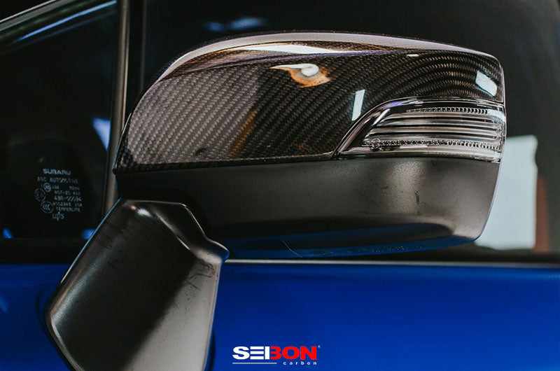 Seibon Carbon Fiber Mirror Covers - 2015-2021 Subaru WRX / STI
