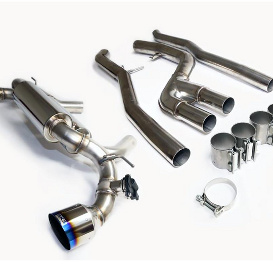 HKS 2020+ Toyota GR Supra Dual Hi-Power Titanium Tip Cat-Back System (31014-KT001)