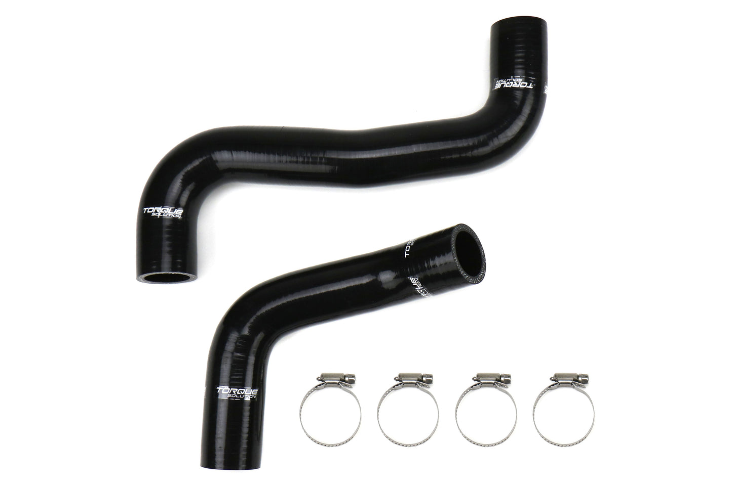 Torque Solution Silicone Radiator Hose Kit Black - Subaru Models (inc. 2008-2021 STI / 2008-2014 WRX)