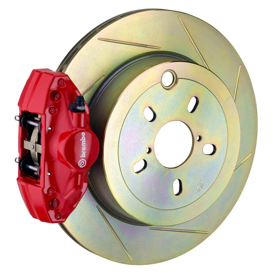 Brembo Gran Turismo Slotted Brake Kit 2 Piston 1-Piece Red Rear - 2013-2016 Scion FR-S / 2013-2020 Subaru BRZ / 2017-2019 Toyota 86