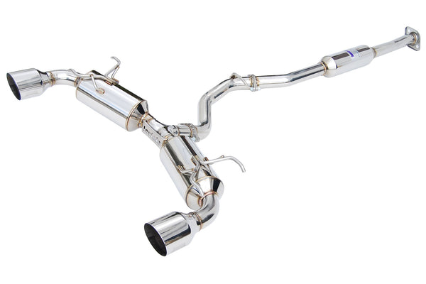 Invidia N2 Cat Back Exhaust - Stainless Steel Tips - 2013-2024 Scion FR-S / Subaru BRZ / GR86 / Toyota 86 | HS12SST6N21GS