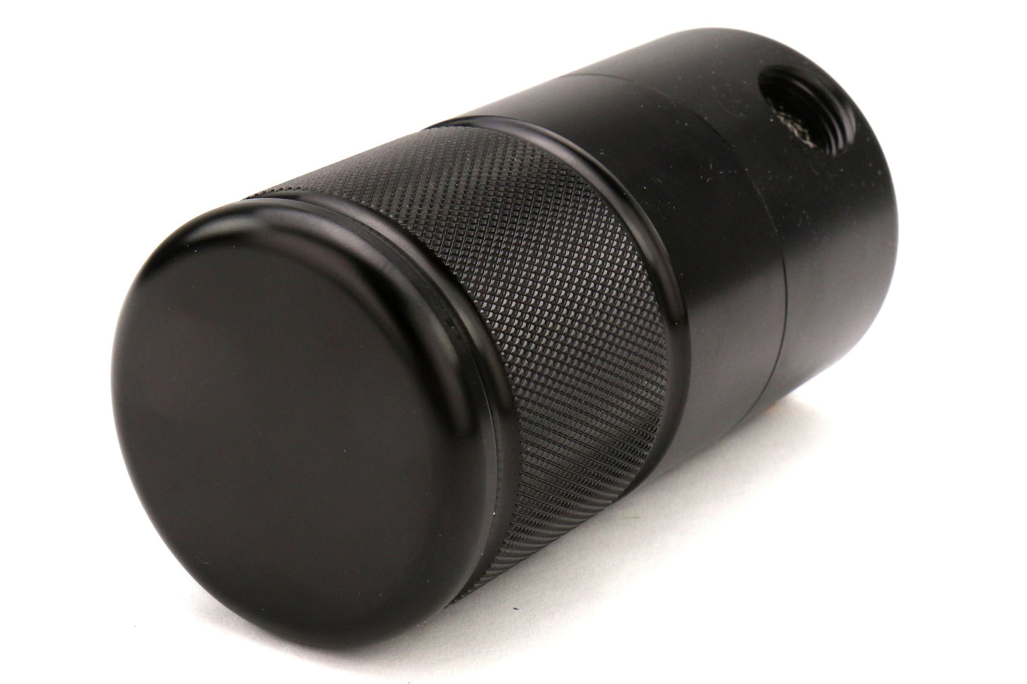 Moroso Small Body Air-Oil Separator Black - 2008-2014 Subaru STI w/ Front Mount Intercooler