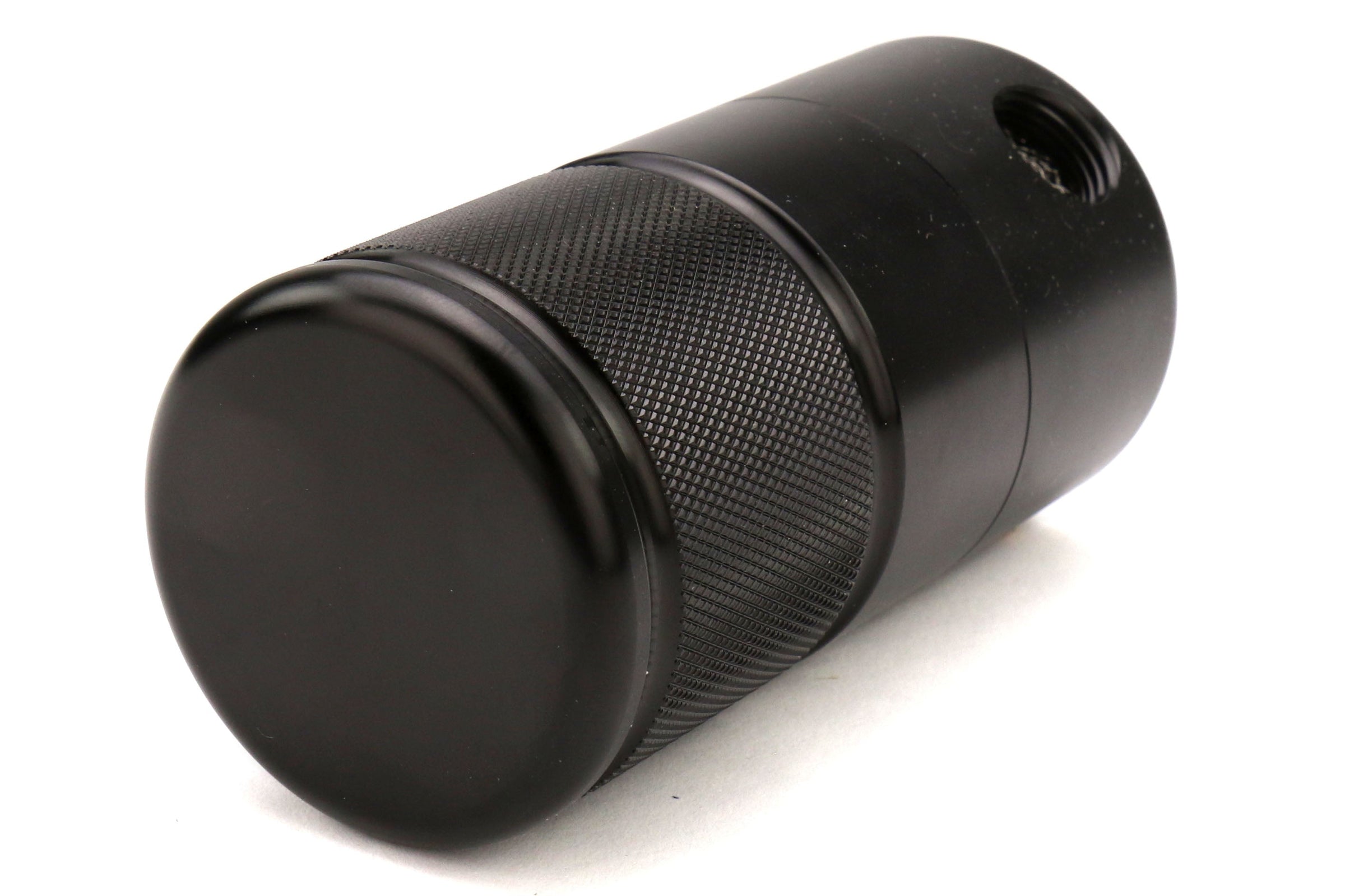 Moroso Small Body Air-Oil Separator Black - 2008-2014 Subaru STI w/ Front Mount Intercooler