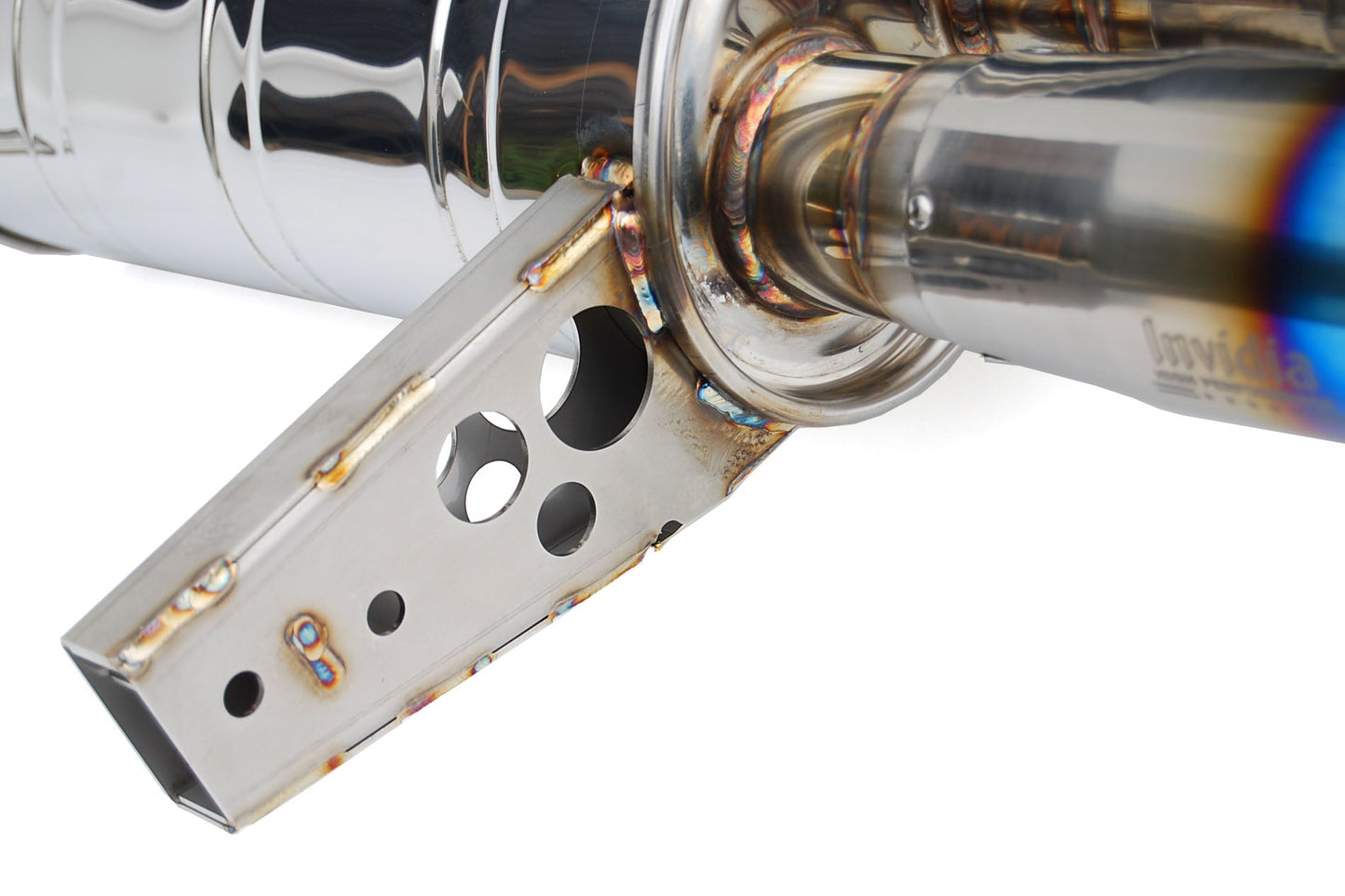 Invidia Q300 Cat Back Exhaust w/ Titanium Burnt Tips - 2017-2019 Honda Civic Sport Hatchback