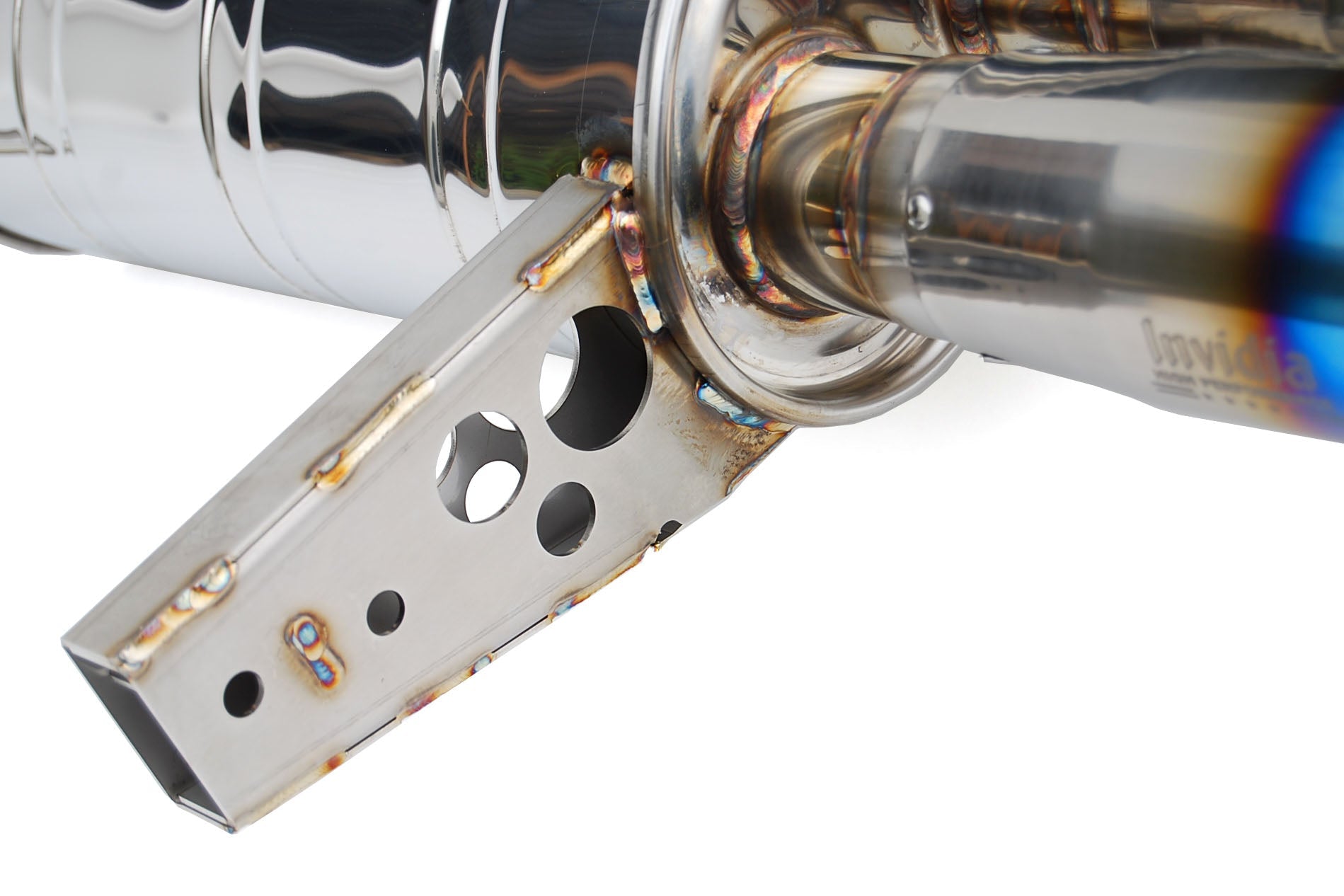 Invidia Q300 Cat Back Exhaust w/ Titanium Burnt Tips - 2017-2019 Honda Civic Sport Hatchback