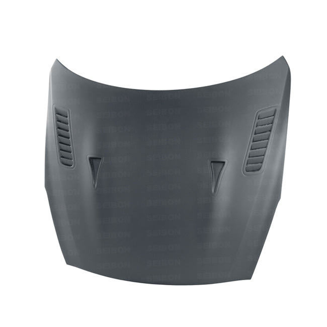 Seibon Dry Carbon Fiber ES Style Hood - 2009-2015 Nissan GT-R