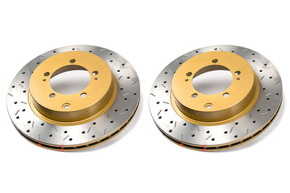 DBA 4000 Series Drilled/Slotted Rotor Pair Rear - 2003-2006 Mitsubishi Evo 8/9