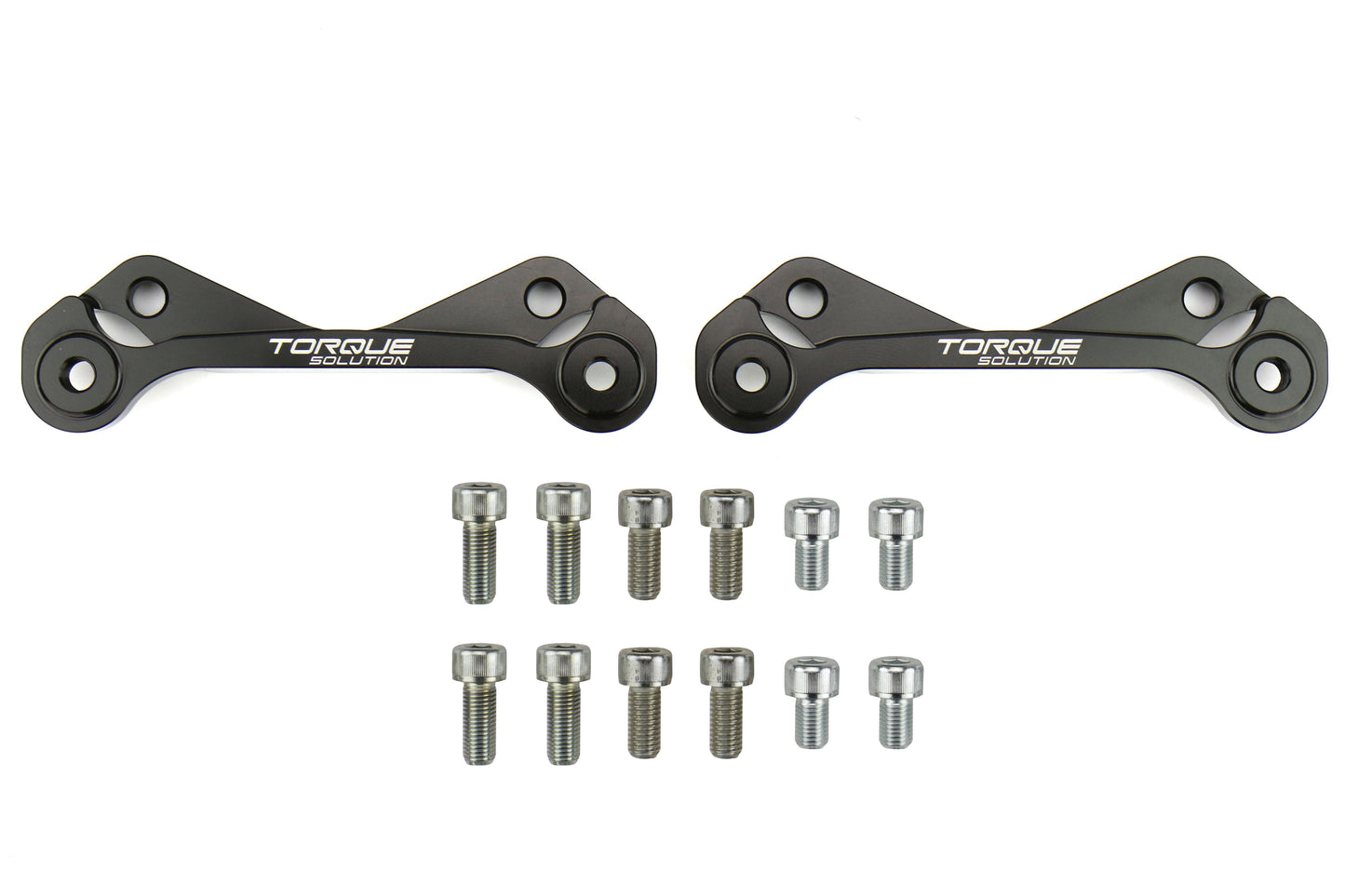 Torque Solution Rear Brake Caliper Adapters - 1998-2005 Subaru Impreza / 2002-2008 Forester / 2000-2009 Legacy / Outback