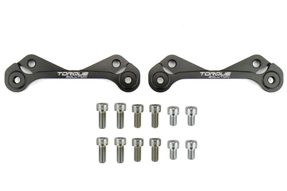 Torque Solution Rear Brake Caliper Adapters - 1998-2005 Subaru Impreza / 2002-2008 Forester / 2000-2009 Legacy / Outback