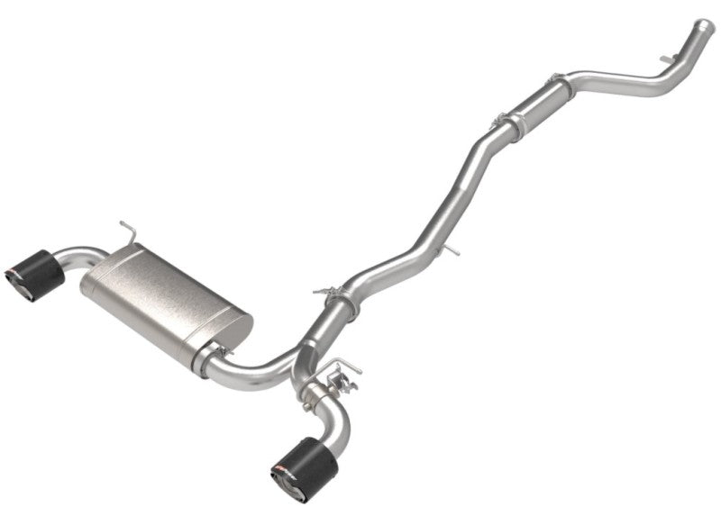 aFe POWER Takeda 2021 Toyota Supra 2.0L (t) 2.5in-3in 304 SS CB Exhaust w/ Carbon Tips