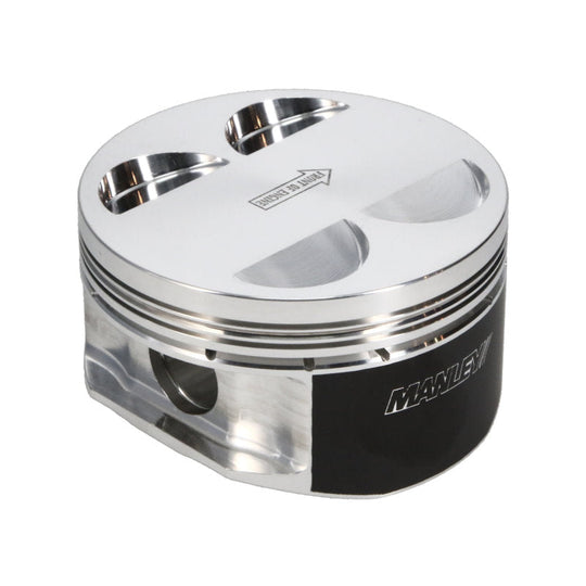 Manley Nissan GT-R 3.8L VR38DETT 99mm Bore 9.8:1 CR -2cc Dish Extreme Duty Piston Set w/ Rings