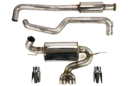 AWE Touring Edition Resonated Cat-Back Exhaust (Chrome Silver Tips) - 2013-2018 Ford Focus ST