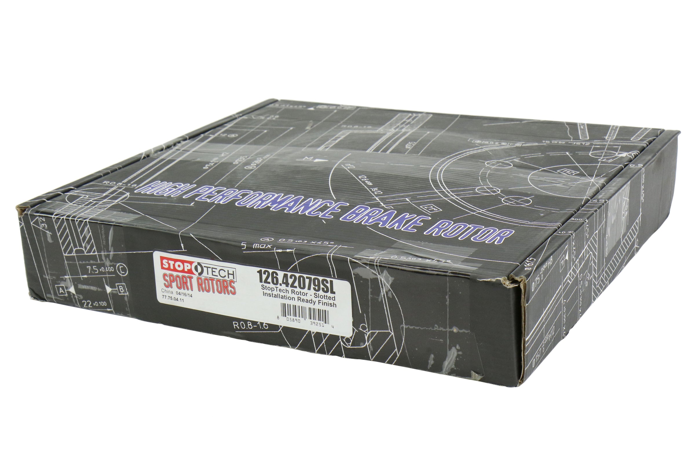 Stoptech Rear Left Slotter Rotor w/OEM Brembo Brakes - 2003-2009 Nissan 350Z / Infiniti G35 (w/OEM Brembo)