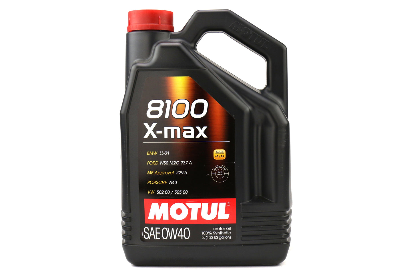 Motul 8100 X-MAX 0W40 Full Synthetic Engine Oil 5L - Universal