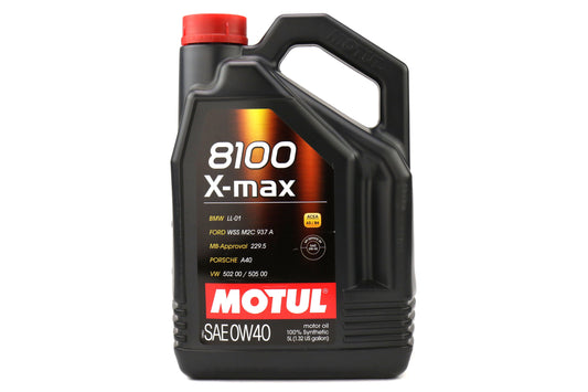 Motul 8100 X-MAX 0W40 Full Synthetic Engine Oil 5L - Universal