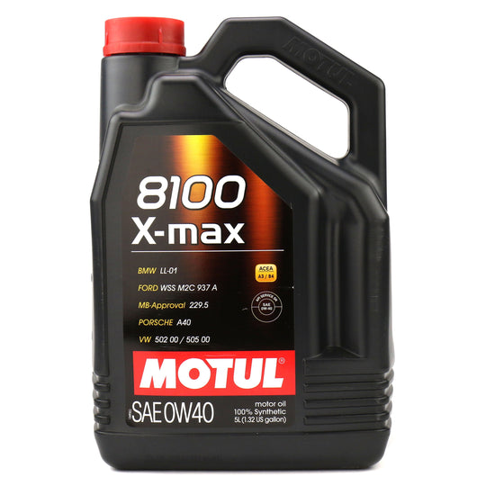 Motul 8100 X-MAX 0W40 Full Synthetic Engine Oil 5L - Universal